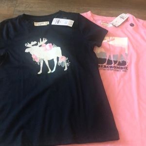 2 girls brand new with tags Abercrombie T-shirt’s